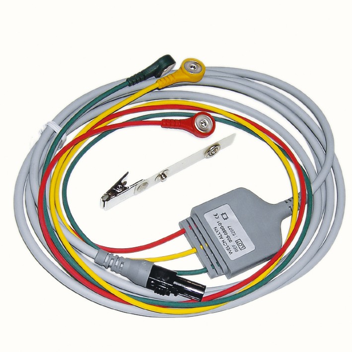 EKG-Kabel mit 3 Ableitungen (IEC) 3 m,