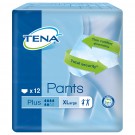 TENA Pants Plus XL, Einweghosen, blau (4 x 12 Stck.) 